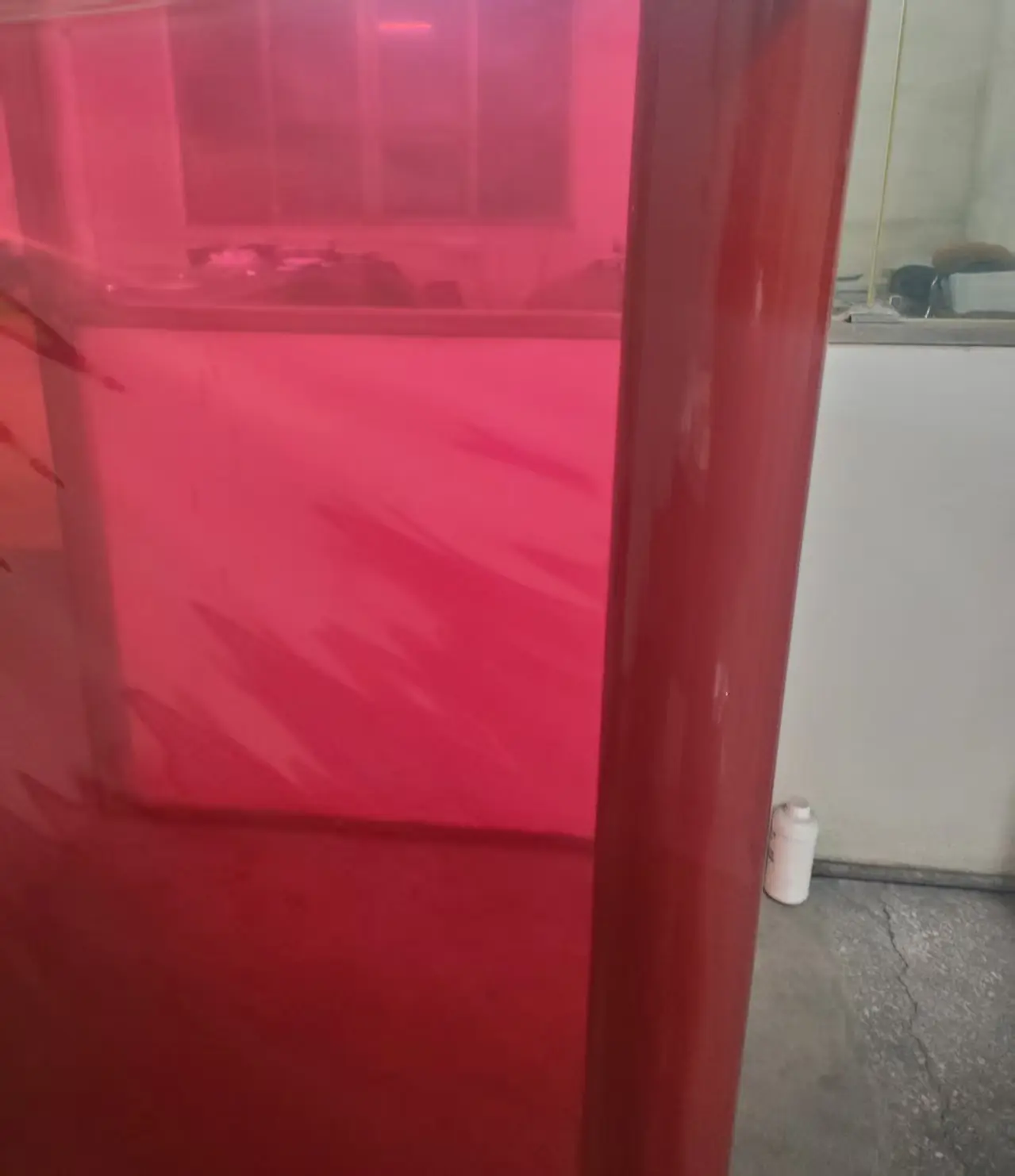 Wholesale supply of vibrant colored super clear pvc film rolls in various crystal transparent tints.