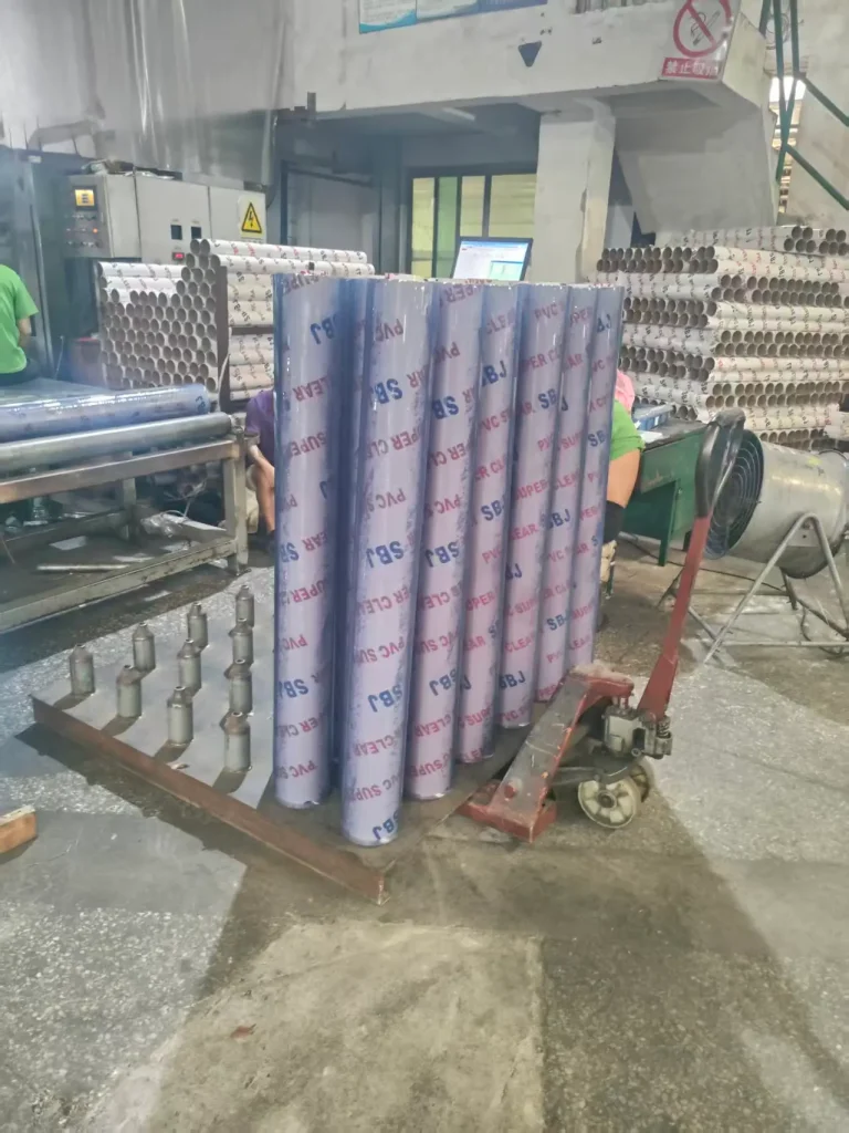 Wholesale industrial grade laminated pvc composite film rolls for heavy duty outdoor covers.